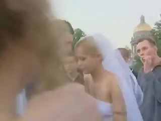 Panna młoda w publiczne pieprzyć później ślub