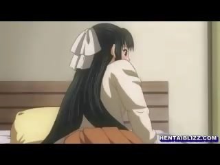 Charming hentai girlfriend gets fingered adult clip